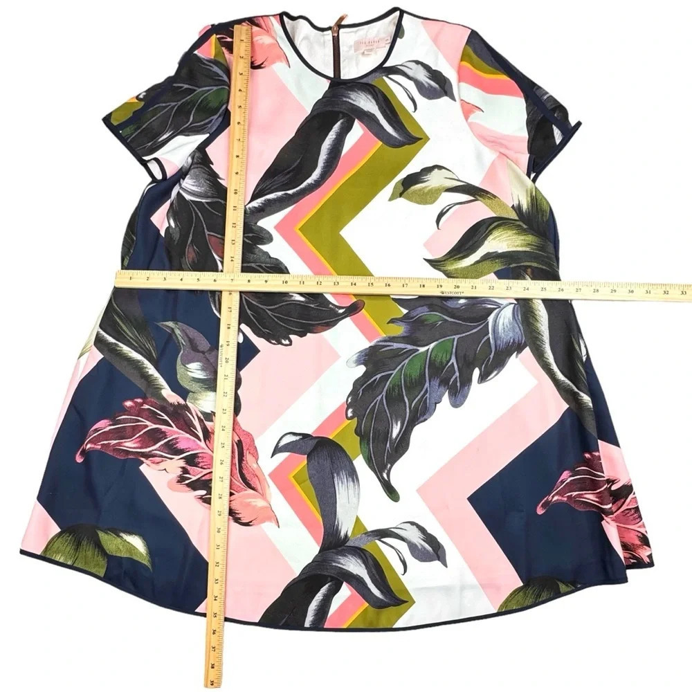 Ted Baker Ariena Swing Dress Floral Garden Wedding Guest cruise boho. US 12 - Picture 14 of 16